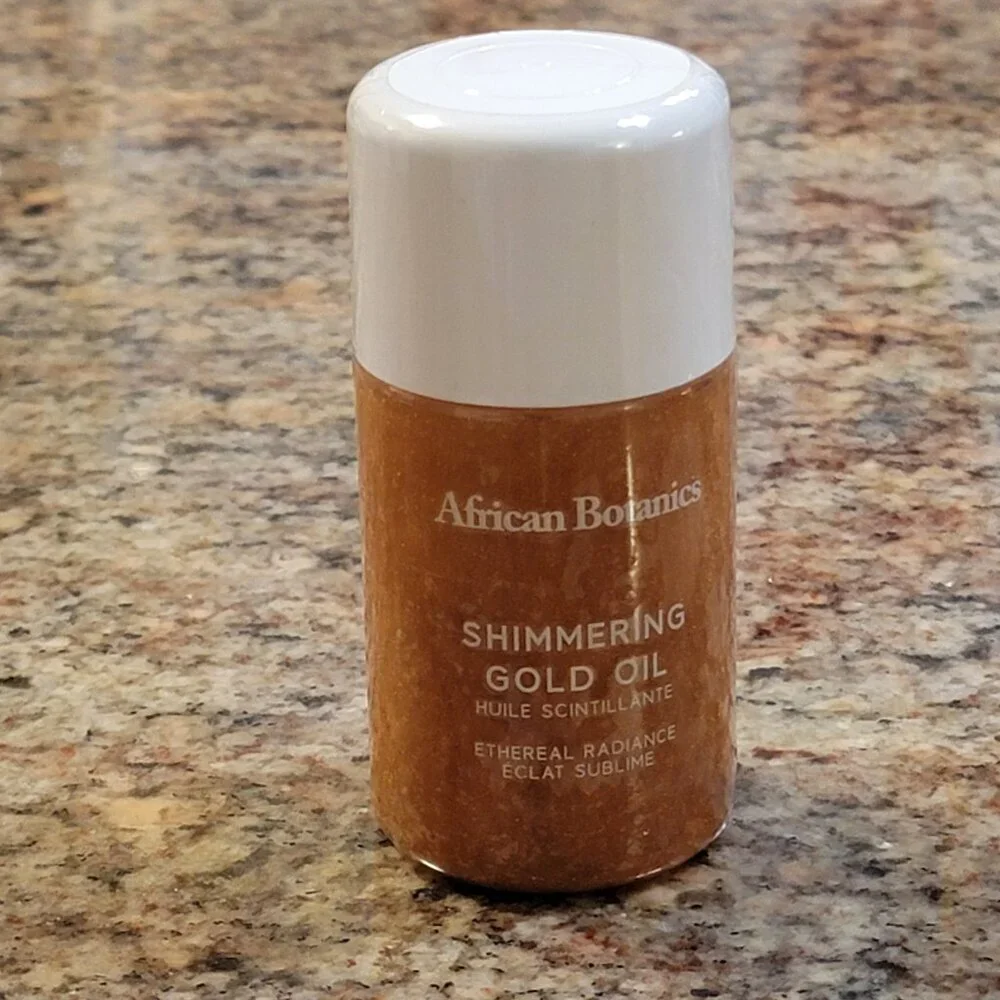 NEW African Botanics Shimmering Gold Oil Body Hair 2FL OZ LAST ONE - Picture 2 of 10
